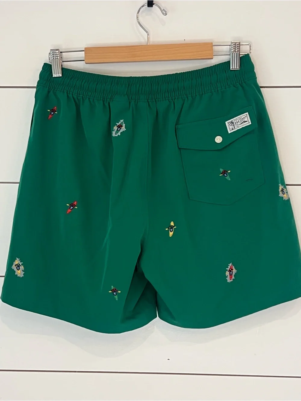 Polo by Ralph Lauren Green Embroidered Swim/Athletic Shorts